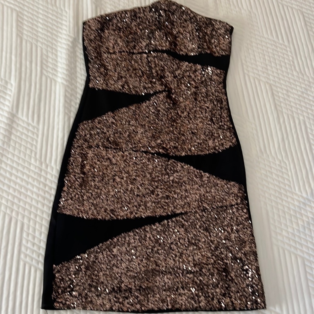 Nikibiki Ladies Sexy Bodycon Strapless Sequin Evening Dress - Medium